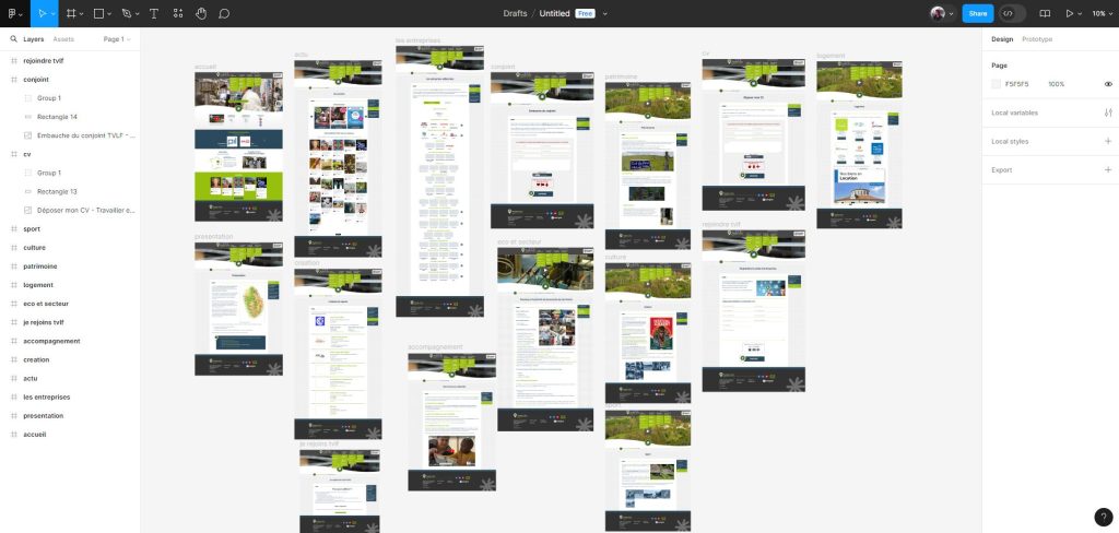 FIGMA-travailler-et-vivre-en-livradois-forez camille bou creation UX site web Puy-en-Velay.