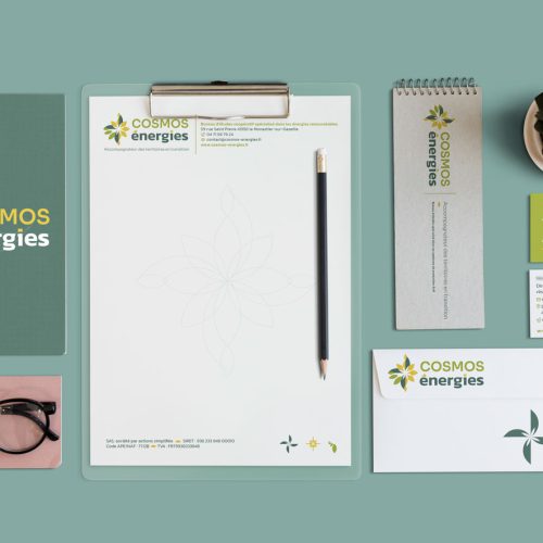 recherche design graphique cosmos energies